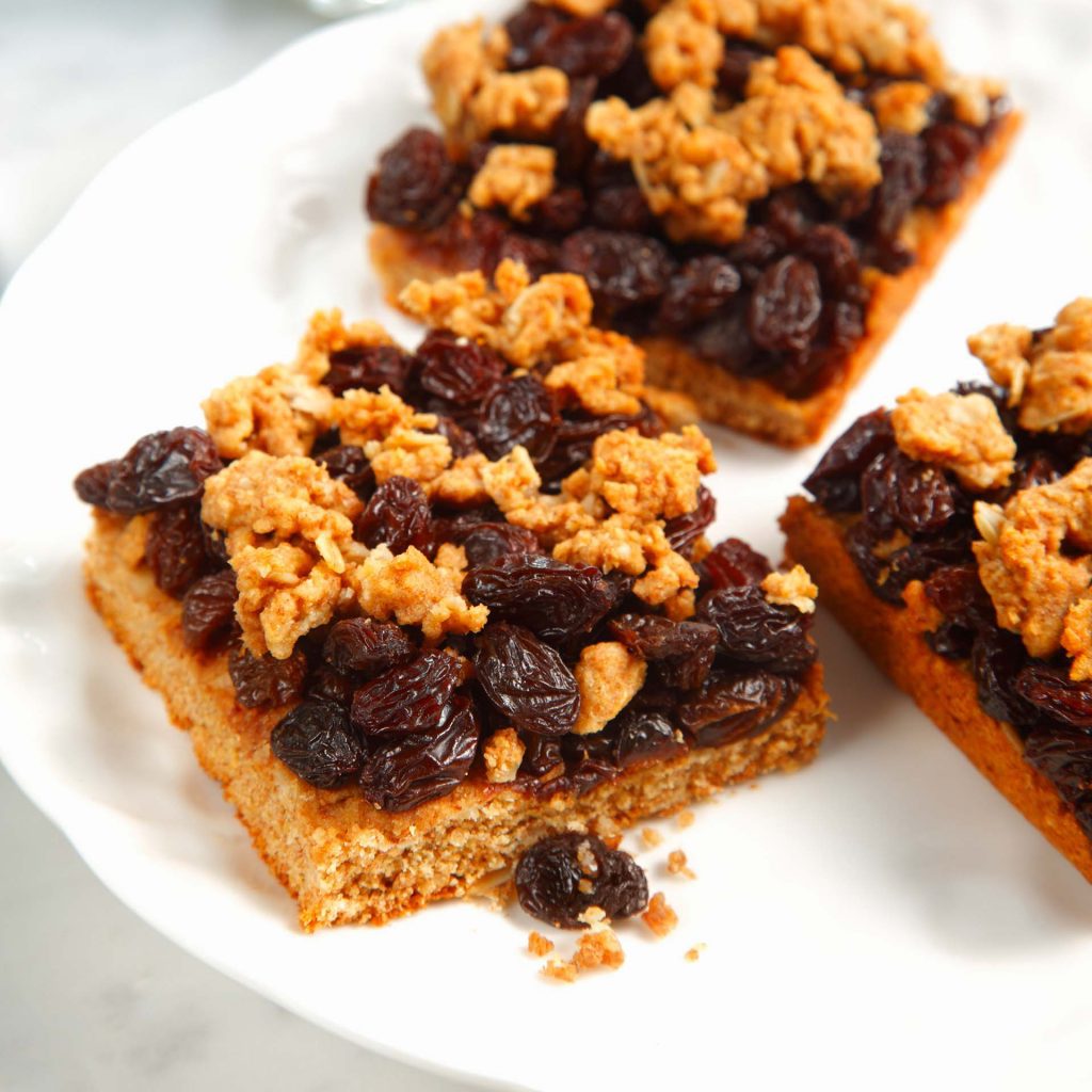 Chewy Raisin Squares