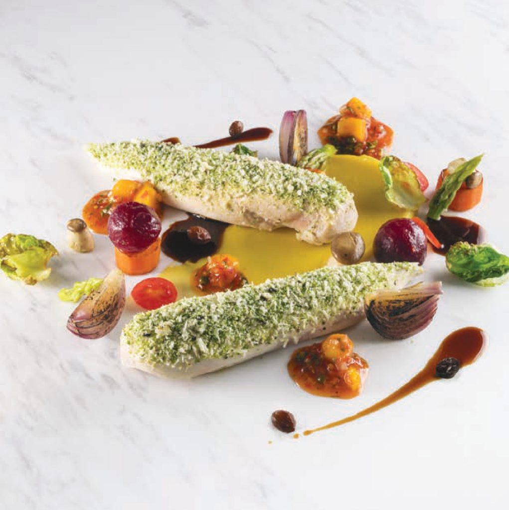 Slow-roasted Herb-crusted Organic Chicken with Spicy Mango & California Raisin Salsa