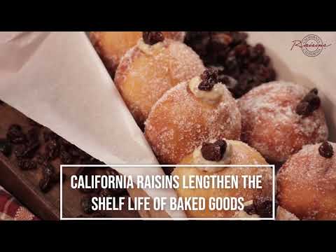 California Raisin Brioche Doughnuts