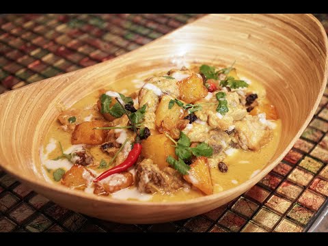 Chicken Curry with California Raisins and Roasted Pineapples